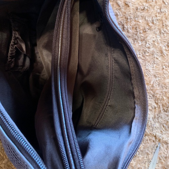 Brown Vegan Leather & Woven Bag - Picture 5 of 9